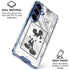 Disney Mickey Mouse Shape on Marble Galaxy S25 Clear Case